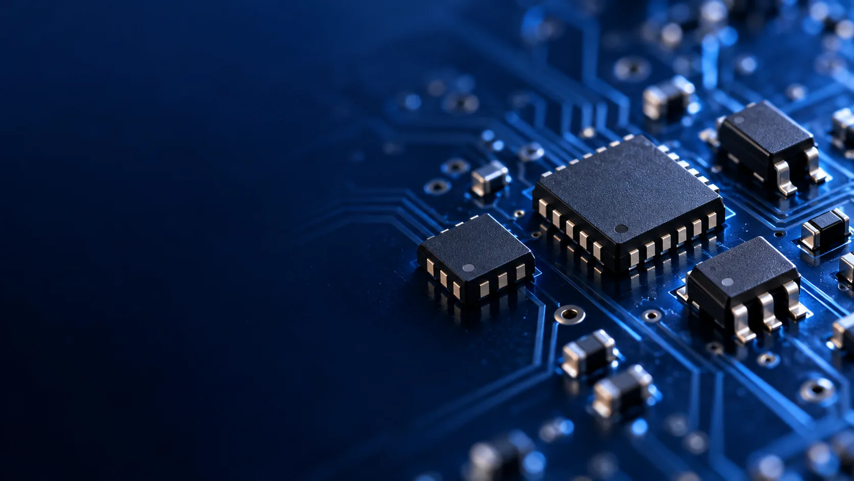 Protection IC packages on a circuit board (sample image)